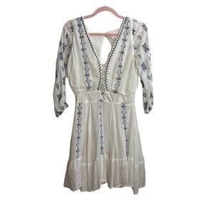 Piper White Embroidered Dress
